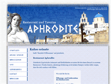 Tablet Screenshot of aphrodites-speisen.de